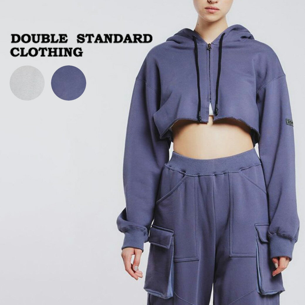 DOUBLE STANDARD CLOTHING ダブルスタンダードクロージング ESSENTIAL / クロップドジップパーカー 2508180241 レディース ダブスタ トップス ショート丈 スポーティー モード 2024春 セレクトショップムー【S10】