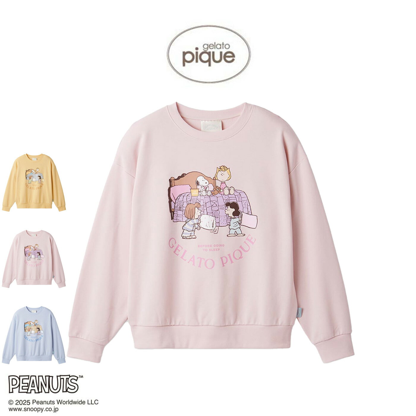 (クリスマス限定ポイント最大10倍)ジェラートピケ gelato pique PEANUTS オリジナルアート ワンポイン..
