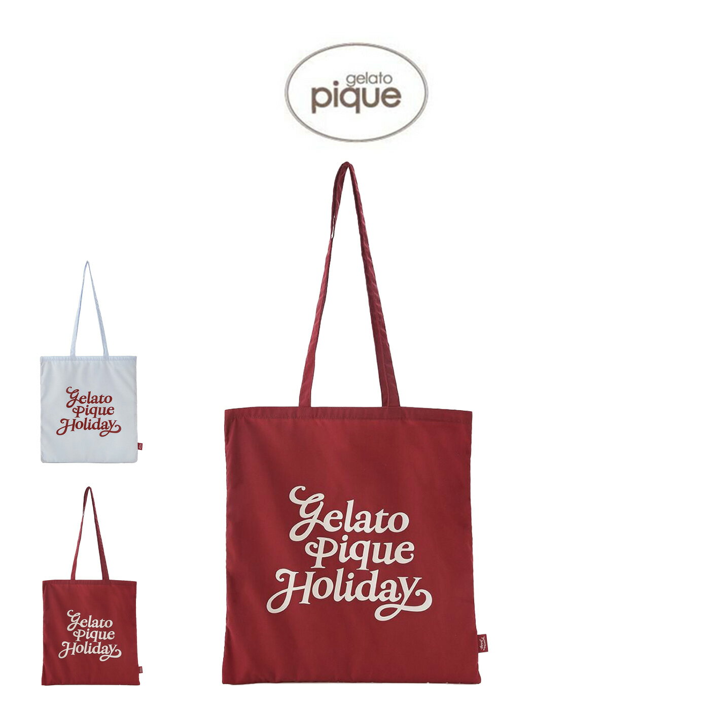 ジェラートピケ gelato pique HOLIDAY ロゴトートバッグ pwgb255660 鞄 BAG クリスマス ジェラピケ レディース 2025冬 プレゼント ギフトにおすすめ セレクトショップムー