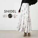 SALE40 OFF SNIDEL スナイデル パネルフレアスカート swfs235137 レディース ロングスカート フラワー柄 花柄 ヘムライン スタイルアップ デイリー オケージョン セレクトショップムー