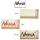 NANGA LOGO CUTTING STICKER (LARGE) ナンガロゴカッティングステッカー(大) アウトドア キャンプ 車用ステッカー ギフトにおすすめ