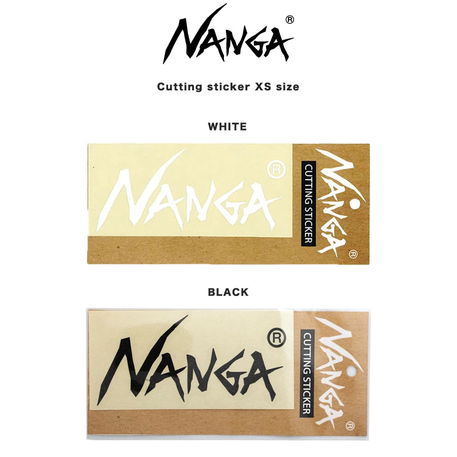 楽天セレクトショップ　ムーNANGA LOGO CUTTING STICKER （XS） ナンガロゴカッティングステッカー アウトドア キャンプ PC パソコン用 車用ステッカー ギフトにおすすめ