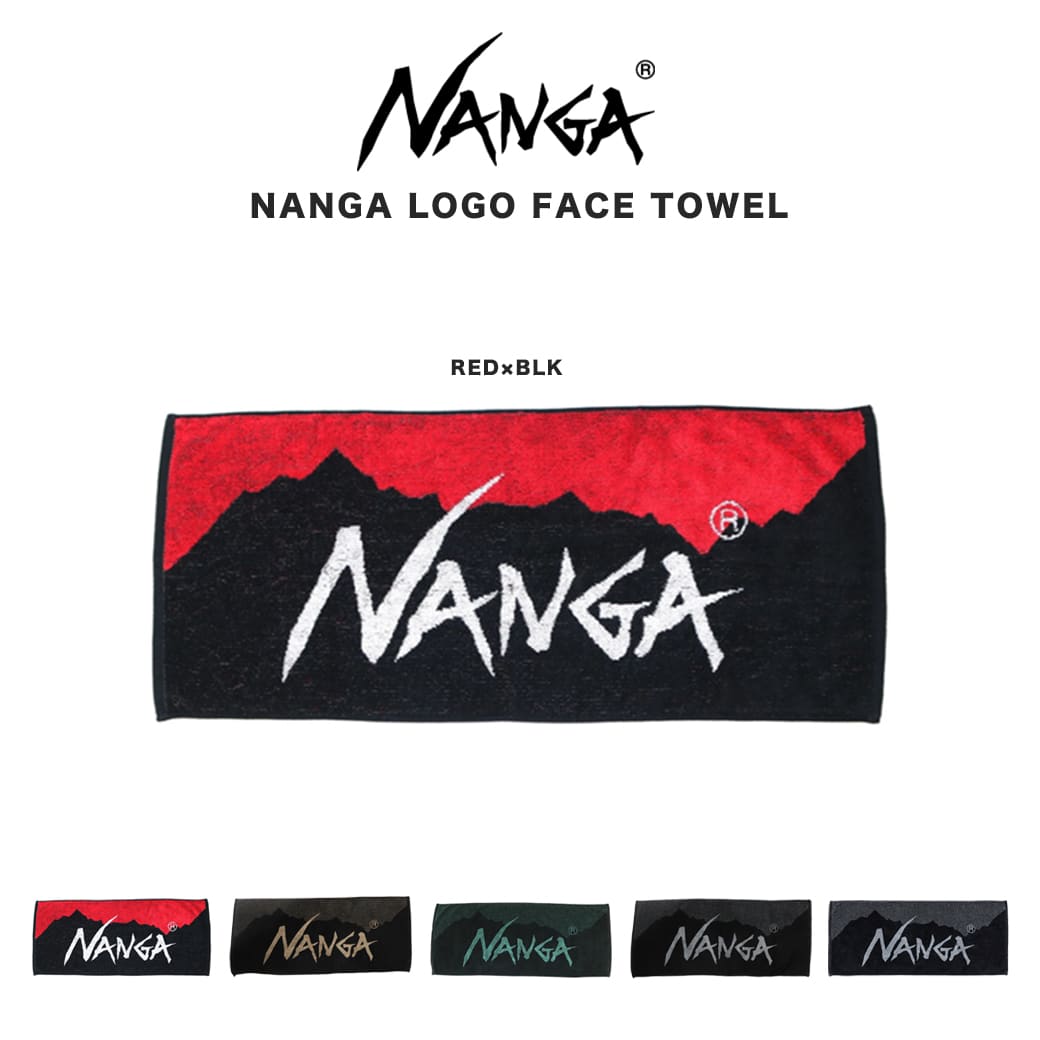 NANGA LOGO FACE TOWEL ナンガロゴフェイスタオル 今治タオル やわらか キャンプ アウトドア スポーツ 釣りなどのアクティビティに 父の日 ギフト プレゼント セレクトショップムー