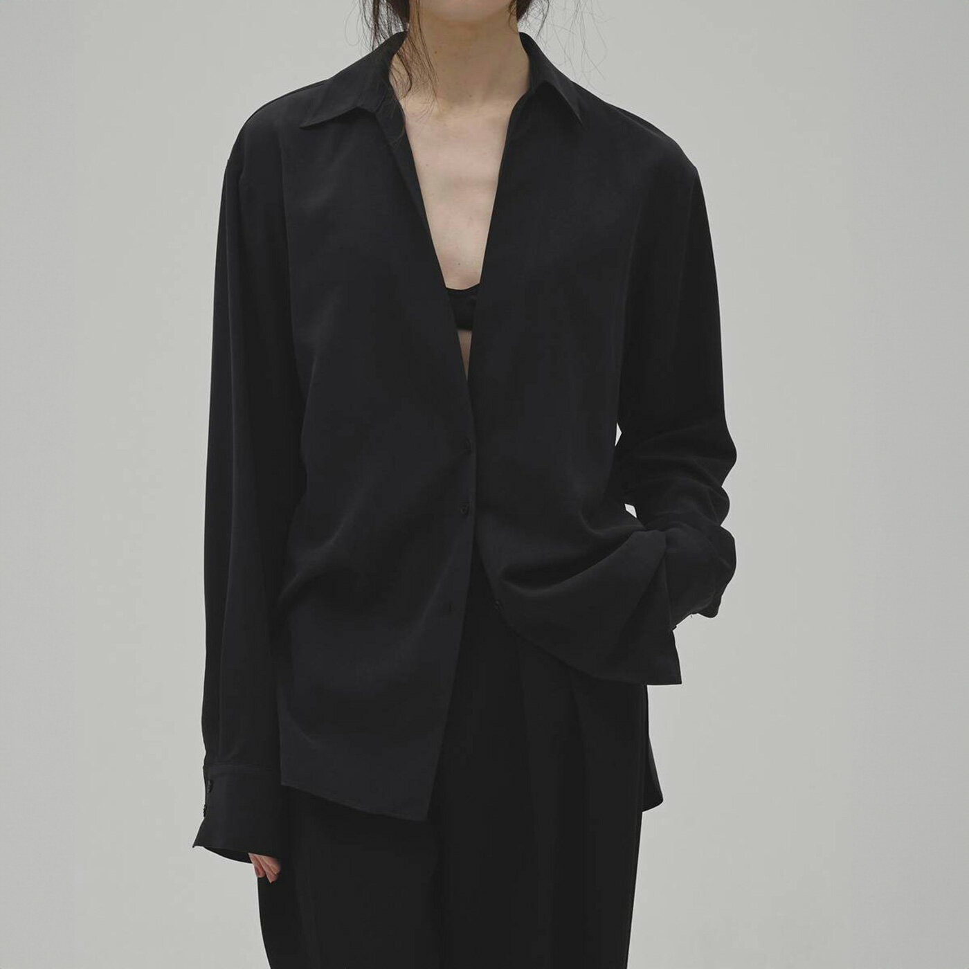 (予約) TODAYFUL トゥデイフル Silky Skipper Shirts シルキースキッパーシャツ 12620403 (8月下旬以降入荷) トップス ミニマル シンプル レディース 2026秋 セレクトショップムー