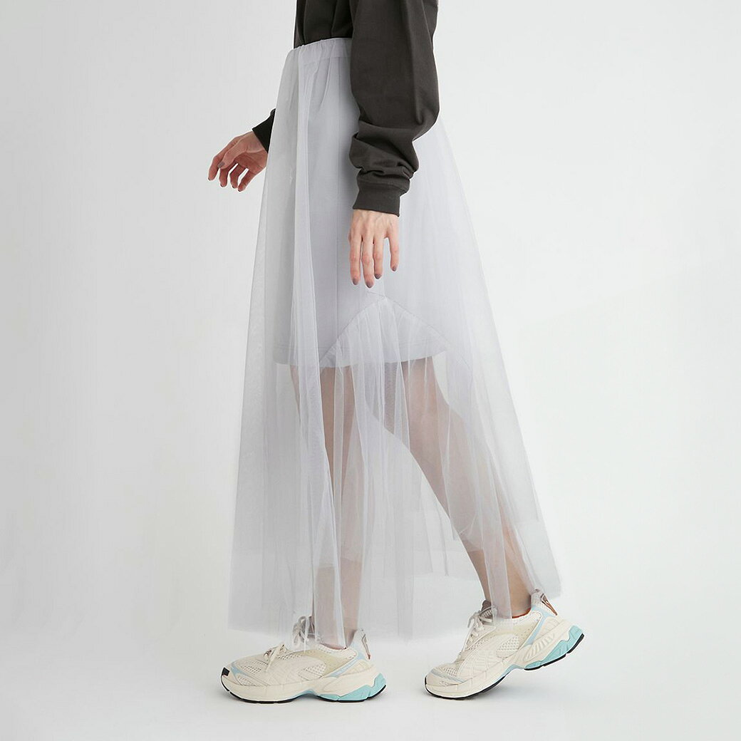 SALE50%OFF emmi atelier エミ アトリエ レイヤードチュールスカート 13wfs241031 レディース ロングスカート 3way シアー レイヤードスタイル muselect-10104697 セレクトショップ ムー サンプル画像3