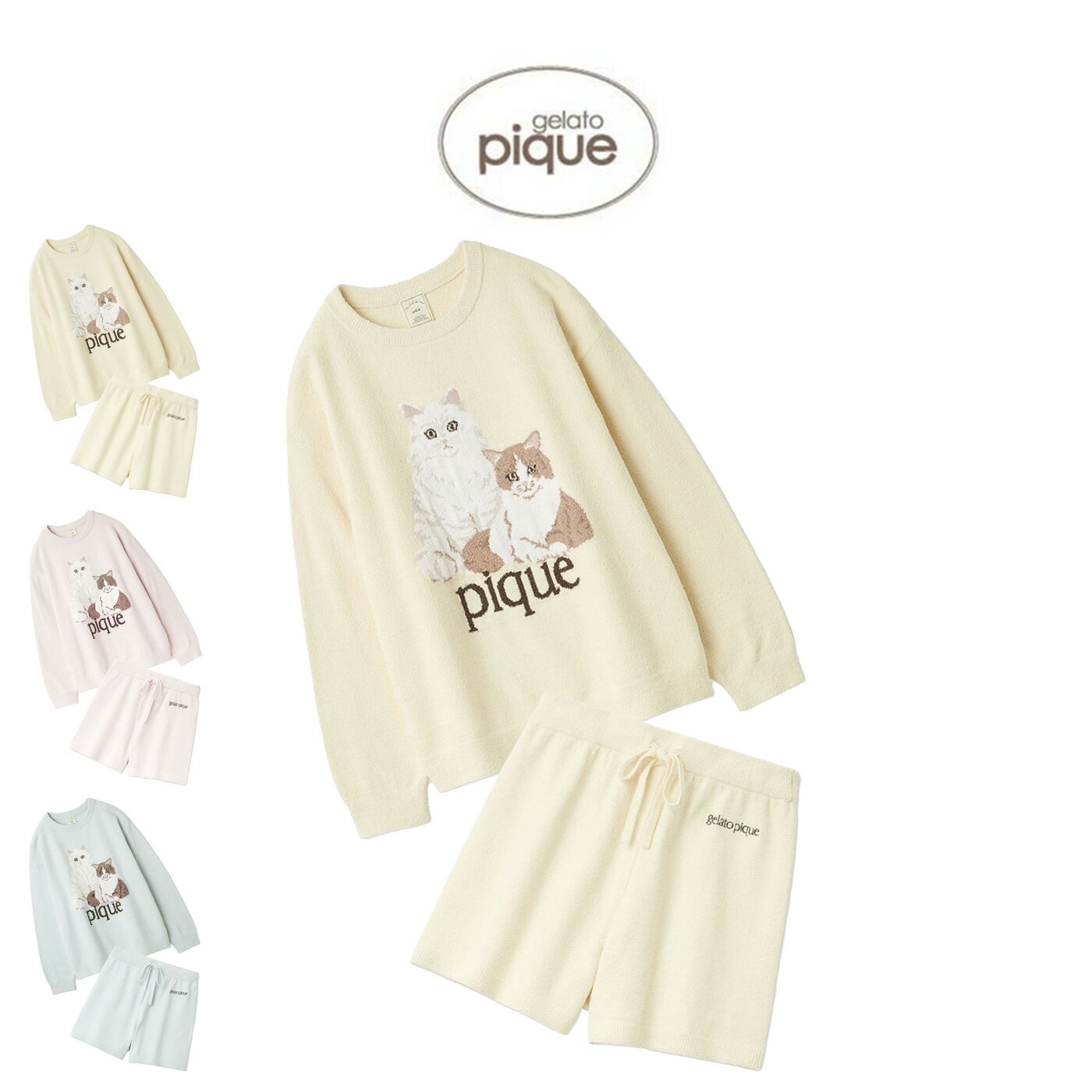 (�����ѡ�SALE����ݥ���Ⱥ���10��)�����顼�ȥԥ� gelato pique �����꡼�⥳����åȥ��㥬���ɥץ륪���С�&���硼�ȥѥ�� pwnt2610...