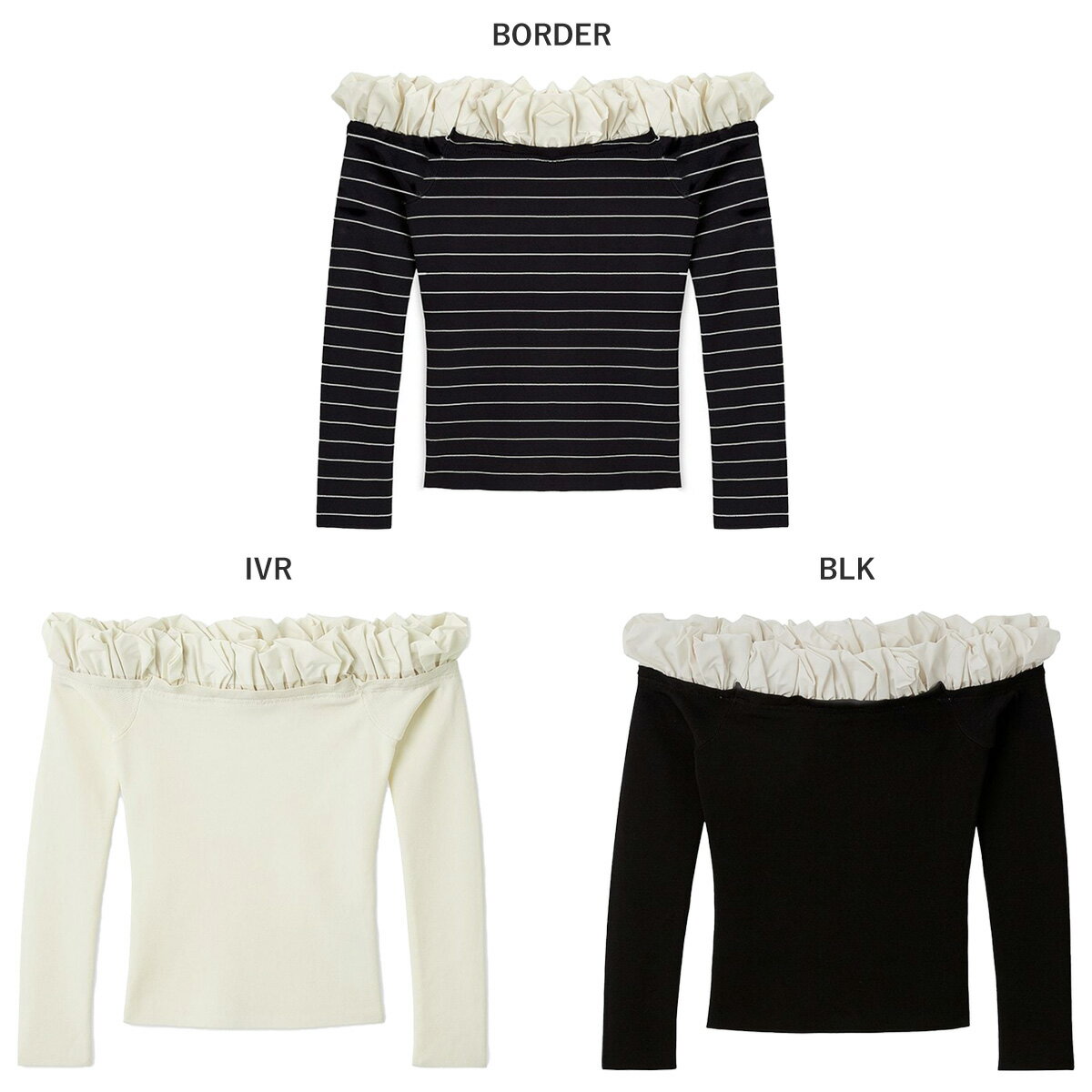 スナイデル SNIDEL バルーンフリルニットプルオーバー swnt261063 レディース トップス オフショルダー 肩出し 上品 デート 女子会 2026春 セレクトショップムー