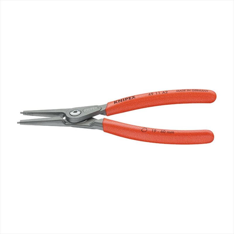 KNIPEX クニペックス 49 11 A0 軸用精密スナップリングプライヤー 直