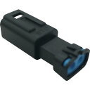 TRUSCO 防水コネクタ ソケットハウジング 2芯 中継用(10個入) 被覆外径φ2.2~2.8 黒 P-CE01A5-02B0-02