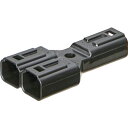TRUSCO 防水コネクタ Y字分岐タイプ(10個入) 黒 P-CE01A5-02BA