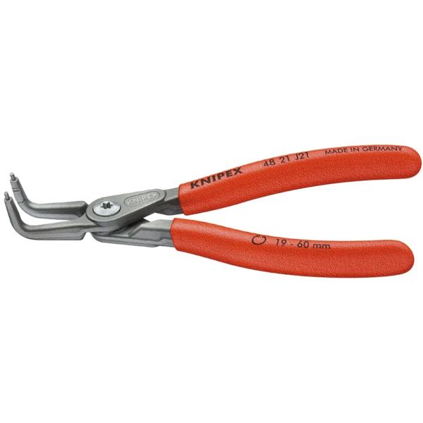 KNIPEX クニペックス 4821-J21 穴用精密スナップリングプライヤー 曲(SB)