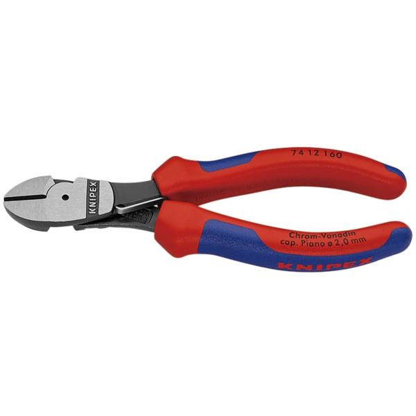 KNIPEX クニペックス 7412-160 バネ付強力型斜ニッパー (SB)