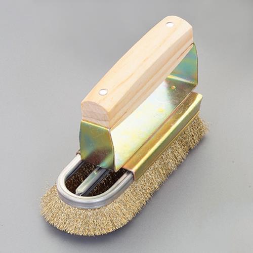 エスコ EA109K-4 130mm コテ型ブラシ(真鍮製)