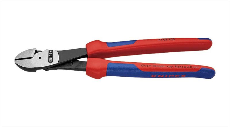 KNIPEX クニペックス 7402-250 強力型斜ニッパー(硬線用) (SB)