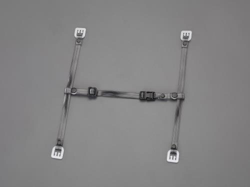 エスコ トーヨーセフティー EA998AP-1 ヘルメット用アゴヒモ一式(透明・スモーク)