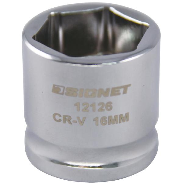 SIGNET シグネット 12126 3/8DR 16MM ショートソケット (6角)