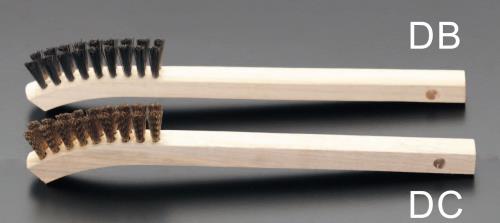 エスコ EA109DC 215mm 柄付ワイヤーブラシ(真鍮製)