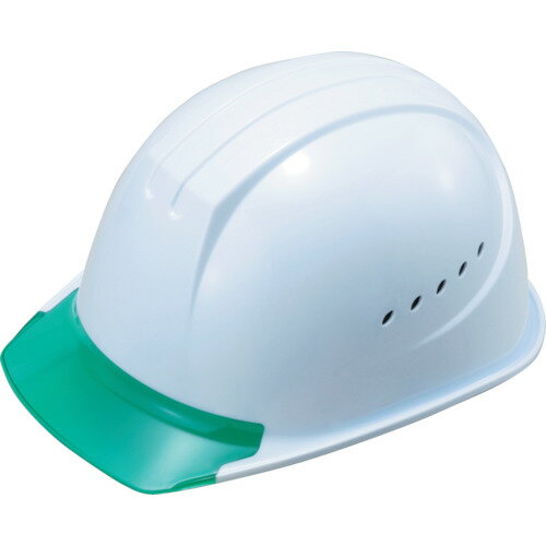 タニザワ エアライト搭載ヘルメット通気孔付き(PC製・透明ひさし型) ST#1610-JZV(EPA) 帽体色 ホワイト 1610-JZV-V3-W3-J