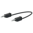 エスコ EA707NC-321 φ2mm/ 300mm テストリード(スタック接続/黒)