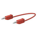 エスコ EA707NC-322 φ2mm/ 300mm テストリード(スタック接続/赤)
