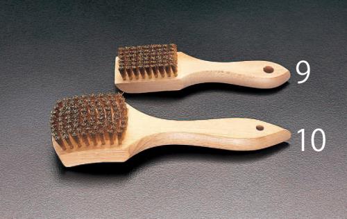 エスコ EA109DE-9 175mm 柄付ワイヤーブラシ(真鍮製)