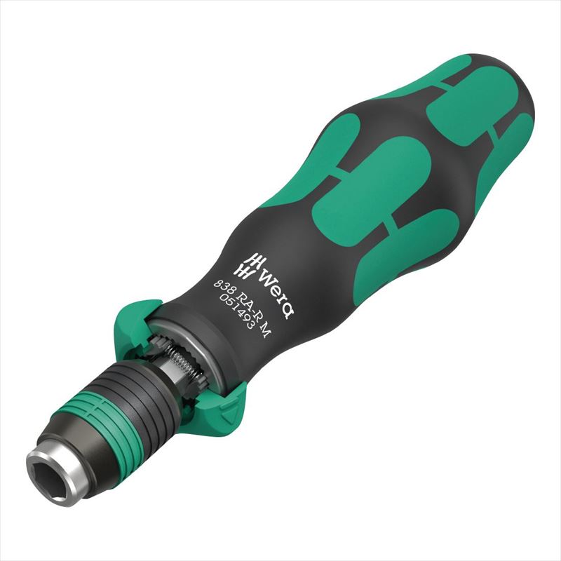 WERA ヴェラ 051493 六角部差込角1/4インチ ヘックスビットラチェットドライバー 全長123.5mm