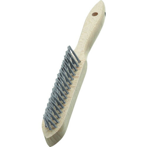 レスマン LESSMANN 3行リベット 木柄ハンドブラシ ステンレス線 120811