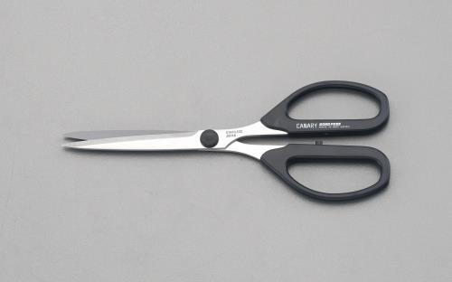 エスコ 長谷川刃物(CANARY) EA540HB-1 210mm はさみ・事務用(フッ素コート/ステンレス製)