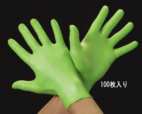 ＼当店限定！さらにポイント最大10倍／ エスコ EA354BD-91 [M] 手袋(ニトリル・パウダー無・滑り止付/100枚)(4)