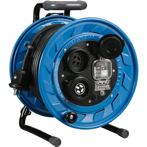 ＼当店限定！さらにポイント最大10倍／ ハタヤ 三相200V型屋外用コードリール 30m アース・ブレーカー..