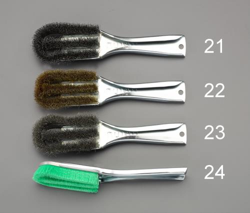 エスコ EA109GH-21 225mm ワイヤーブラシ(スチール製/グリップ付)