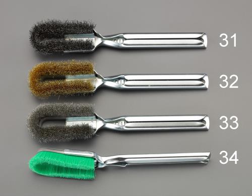 エスコ EA109GH-31 225mm ワイヤーブラシ(スチール製/グリップ付)