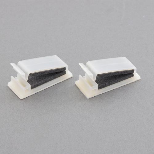 エスコ デンカエレクトロン EA947FA-94 53.3x19.2x14.8mm フラットケーブルクランプ(粘着/2個