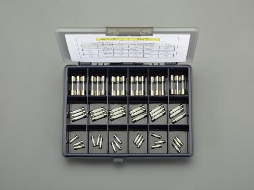 エスコ EA758ZY-0 250V/φ5.2・6.4・10.3mm 管ヒューズセット