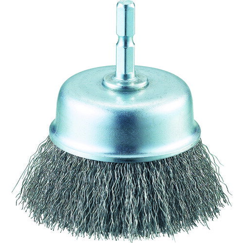 トラスコ TRUSCO 軸付カップブラシ φ65X軸6.35 ステンレス線 線径0.3 TB-6633-60