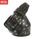 DIESEL ディーゼルレザー スタッズ ベルト CPYK KSK 70L DB ダークブラウン 【smtb-k】【w3】【YDKG-k】【W3】