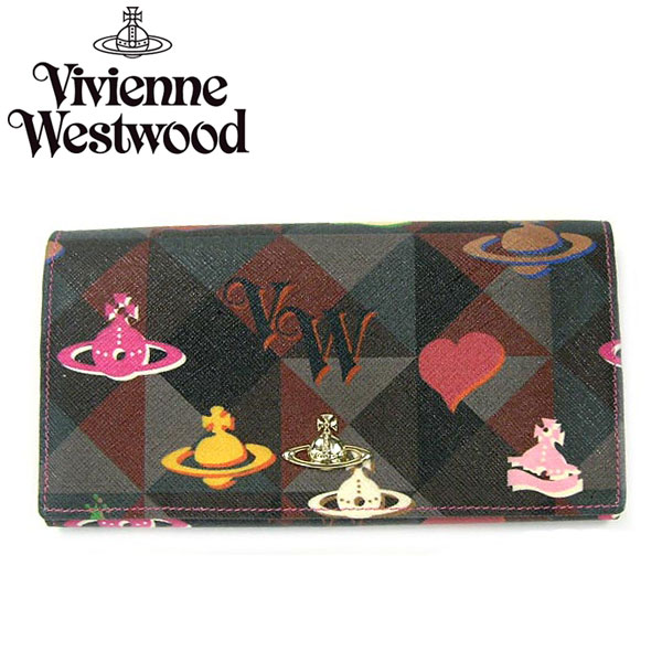 Vivienne Westwood ヴィヴィアン ウエストウッド長財布 財布 さいふ ビビアン 32159 LOGOMANIA PINK