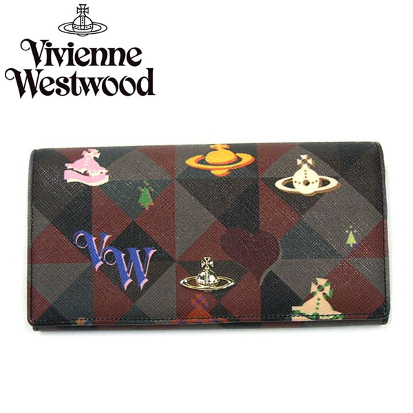 Vivienne Westwood ヴィヴィアン ウエストウッド長財布 財布 さいふ ビビアン 32159 LOGOMANIA BLACK