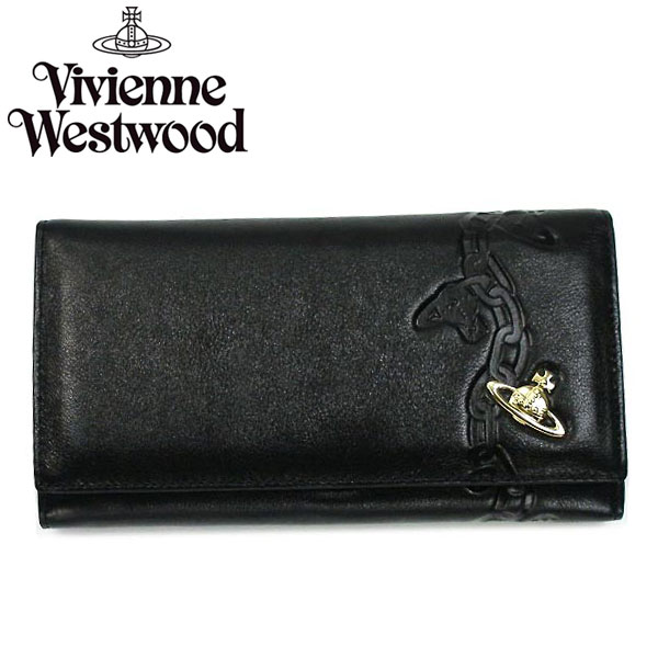 Vivienne Westwood ヴィヴィアン ウエストウッド長財布 財布 さいふ ビビアン1032 CHAIN LUX NERO 【smtb-k】【w3】【2sp_120822_yellow】