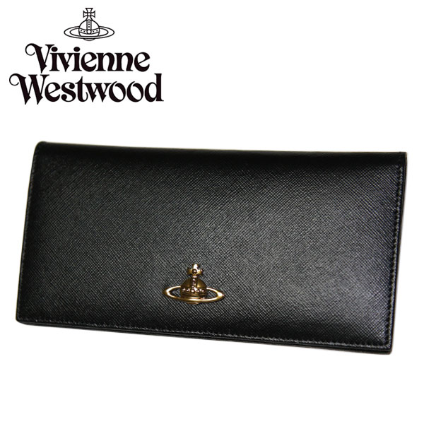 Vivienne Westwood ヴィヴィアン ウエストウッド 長財布 財布 さいふ ビビアン 736 SAFFIANO NERO 【RCP】【プレゼント】