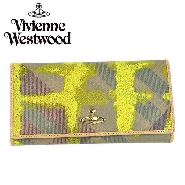 【赤字特価セール】 Vivienne Westwood ヴィヴィアン ウエストウッド 長財布 財布 さいふ ビビアン 1032 PAINTED DERBY MAC MULTI 【RCP】【プレゼント】