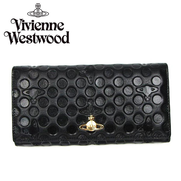 Vivienne Westwood ヴィヴィアン ウエストウッド 長財布 財布 さいふ ビビアン 1032 POLKA DOT NERO 【RCP】【プレゼント】