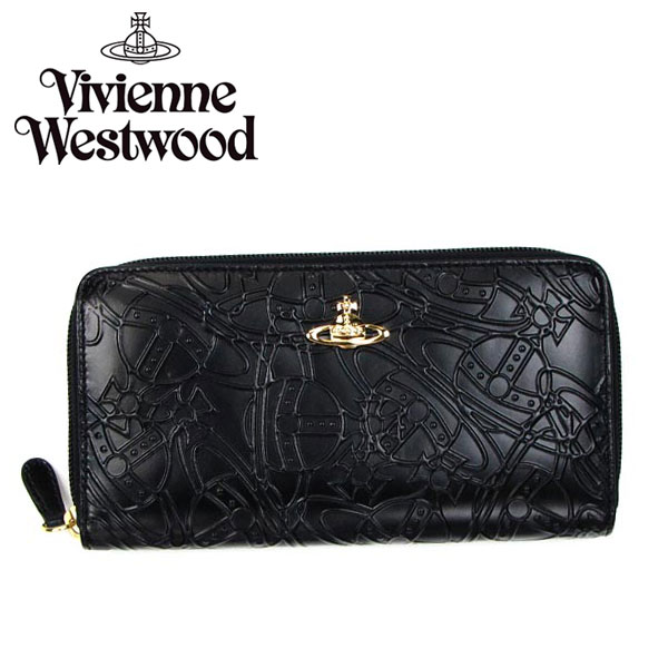 Vivienne Westwood ヴィヴィアン ウエストウッド ラウンドファスナー 長財布 財布 さいふ ビビアン5140 ORB MANIA NERO 2013秋冬新作 【RCP】【プレゼント】