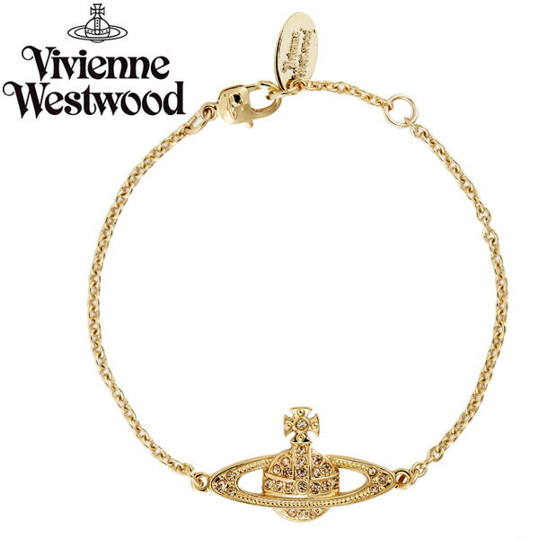  ヴィヴィアン ウエストウッド ブレスレット Vivienne Westwood アクセサリー ビビアン MINI BAS RELIEF BRACELET LIGHT TOPAZ 61020051-R121 741456B-2 ヴィヴィアン・ウエストウッド