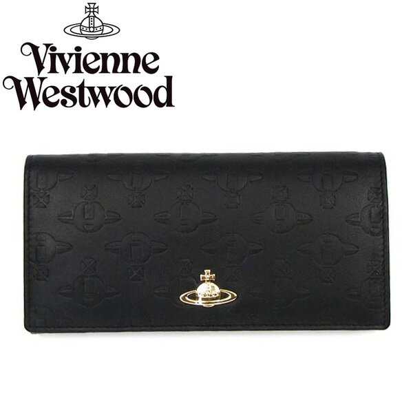 ヴィヴィアン 財布 長財布 ヴィヴィアンウエストウッド Vivienne Westwood 1032 TYPO ORB EMBOSSED NERO ビビアン ヴィヴィアン・ウエストウッド