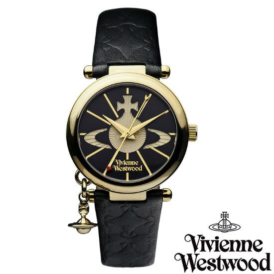 【送料無料】 Vivienne Westwood ヴィヴィアンウエストウッド ヴィヴィアン ウエストウッド レディース 腕時計 時計 とけい ビビアン オーブ VV006BKGD ブラック×ゴールド【あす楽対応】【ブランド】【プレゼント】【セール】