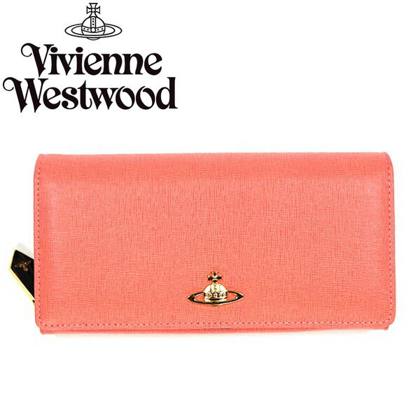 ヴィヴィアン 財布 長財布 ヴィヴィアンウエストウッド Vivienne Westwood 1032 SAFFIANO SALMONE 481574 ビビアン ヴィヴィアン・ウエストウッド 【送料無料】【RCP】【プレゼント】