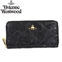 【送料無料】ヴィヴィアン 財布 長財布 ヴィヴィアンウエストウッド Vivienne Westwood 5140 DANCING ORB BLACK NERO 型押し ビビアン ヴィヴィアン・ウエストウッド 【RCP】【プレゼント】