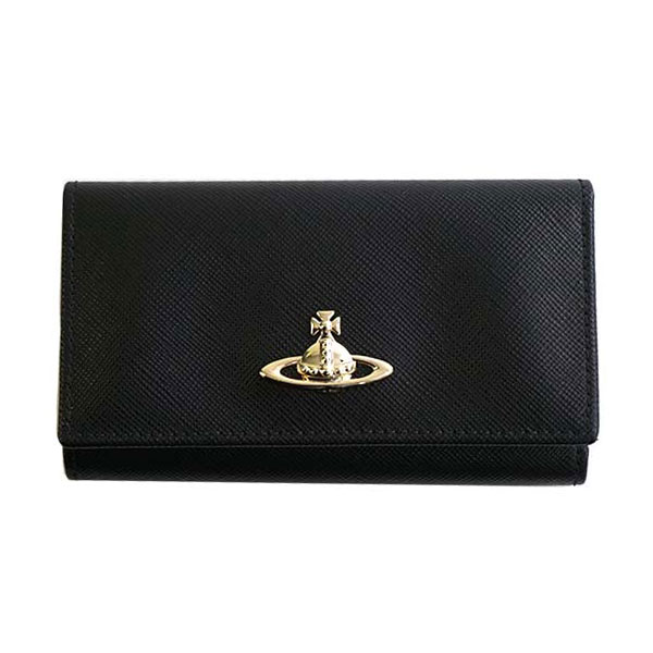 【送料無料】 Vivienne Westwood ヴィヴィアン ウエストウッド キーケース キーホルダー ビビアン 321518 OPIO SAFFIANO BLACK NERO ブラック ヴィヴィアン・ウエストウッド 2017A/W【RCP】【プレゼント】【ブランド】【セール】