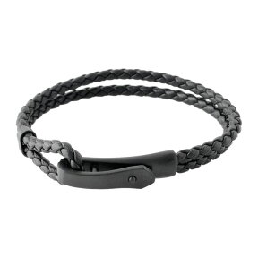 【送料無料】 EMPORIO ARMANI エンポリオアルマーニ ブレスレット ブレス アクセサリー EGS2477001 ブラック×マットブラック エンポリオ・アルマーニ エンポリ アルマーニ 【RCP】【プレゼント】【ブランド】【ラッキーシール対応】